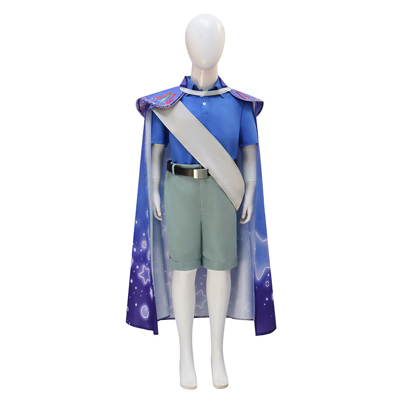 Elio Movie Cosplay Costume Boys Kid's Blue Halloween Parade Carnival ACcosplay