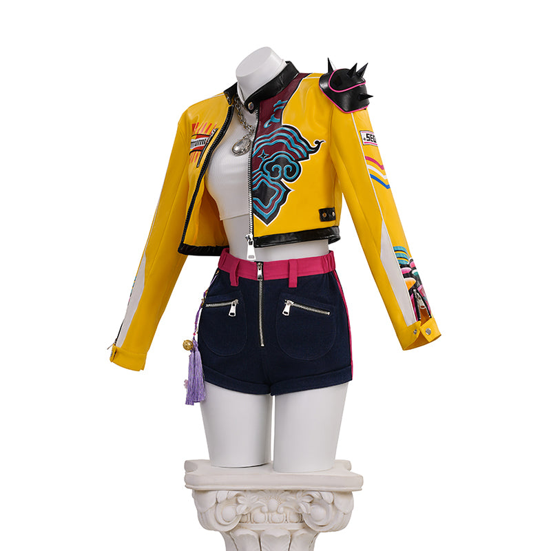 Kpop Demon Hunters Rumi Cosplay Costume Deluxe Women's Halloween Fancy Outfit ACcosplay
