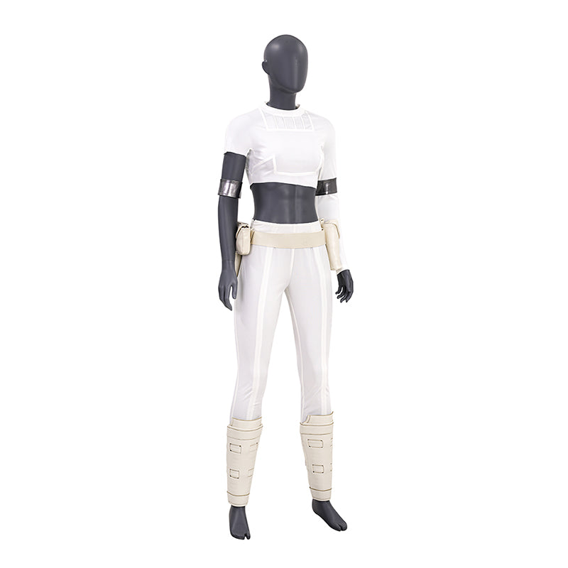Star Wars Padme Amidala White Cosplay Costume Attack of the Clones Halloween Suit ACcosplay