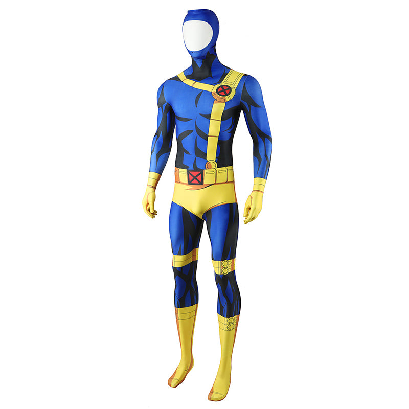 X-Men 97 Cyclops Cosplay Scott Summers Costume Blue halloween Jumpsuit ACcosplay