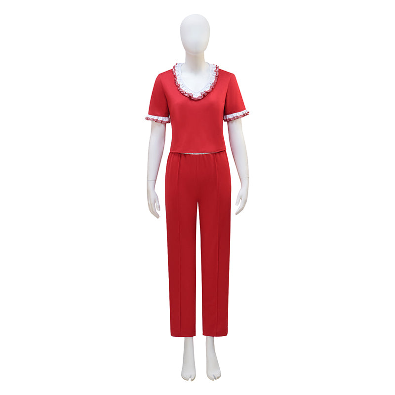 Sally o'malley Cosplay Costume Red Halloween Outfit ACcosplay
