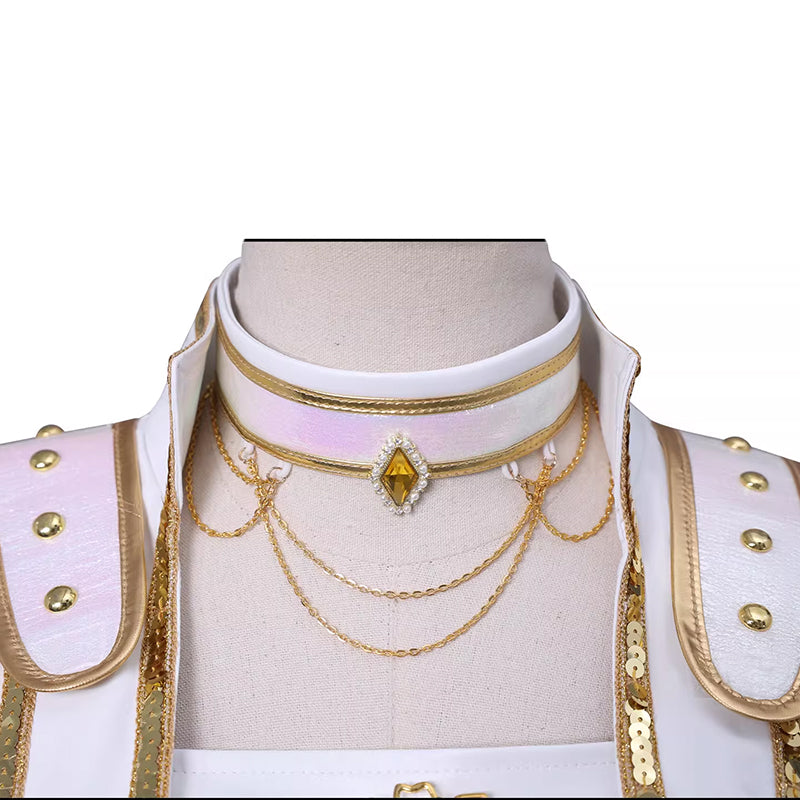 Kpop Demon Hunters Mira Cosplay Costume Golden White Dance Halloween Suit ACcosplay