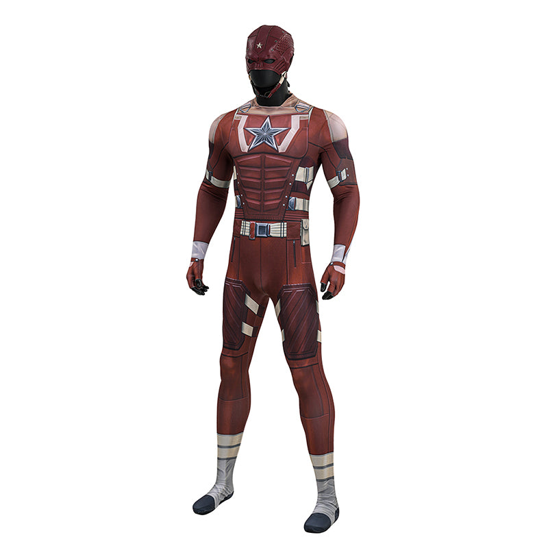 Thunderbolts Red Guardian Cosplay Costume Halloween Jumpsuit Outfit ACcosplay