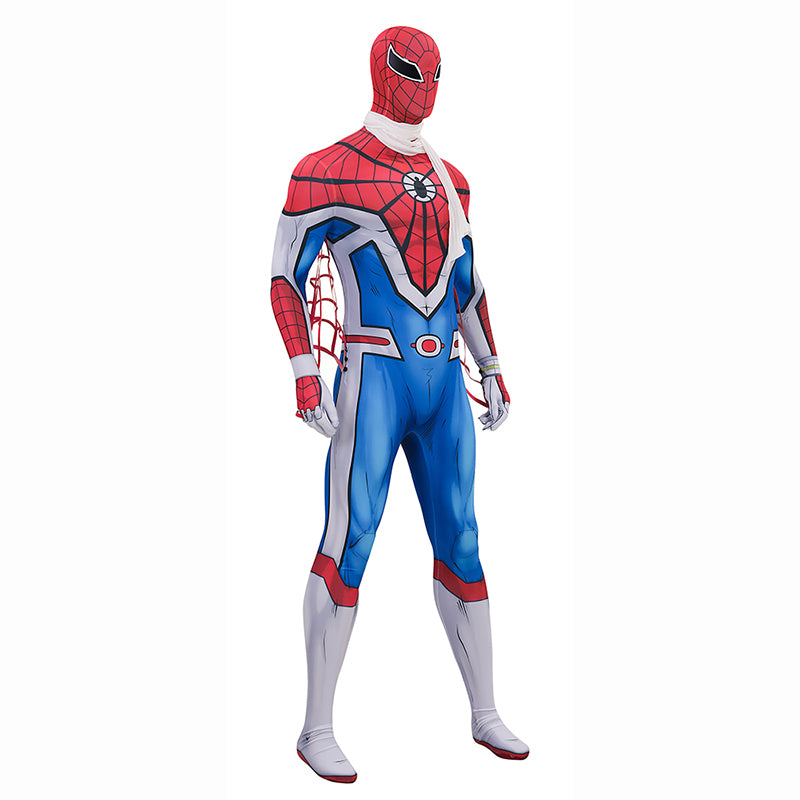 Japanese TV Spider Man Supaidaman Cosplay Costume Toe Spider Man Battle Suit ACcosplay