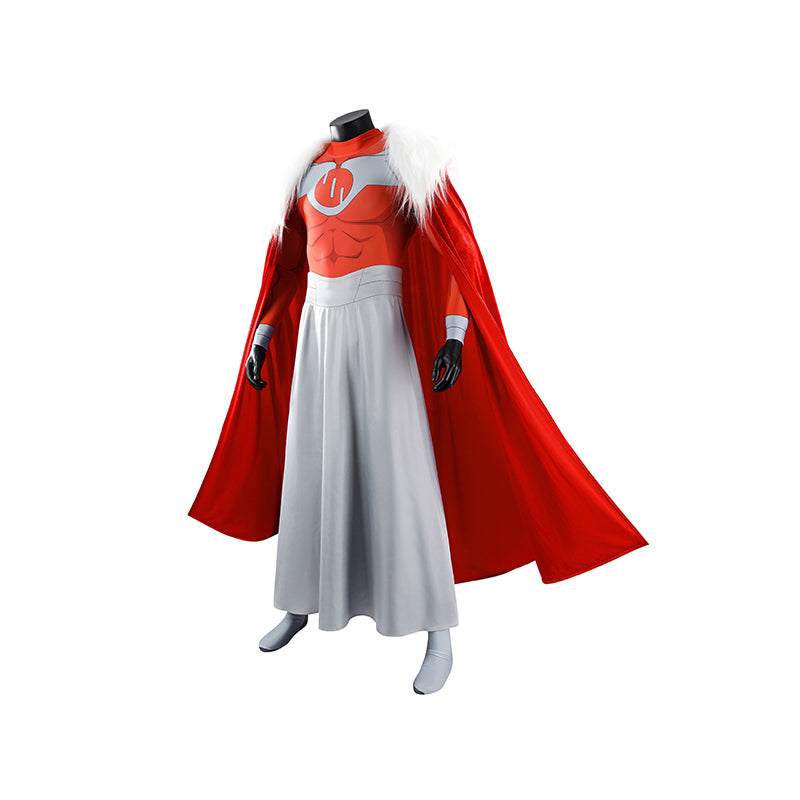 Ver2 Invincible Season 4 Thragg Cosplay Costume Cape With Fur Collar ACcosplay