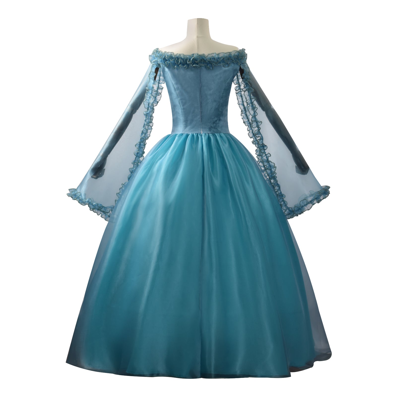 Frankenstein Elizabeth Cosplay Costume Blue Halloween Carnival Outfit ACcosplay