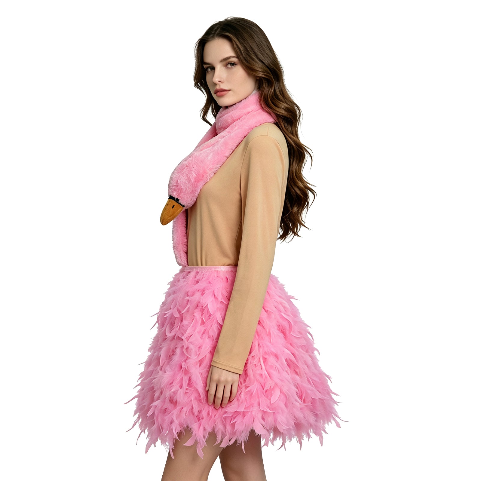 White Chicks Pink Flamingo Cosplay Costume Halloween Party Suit ACcosplay