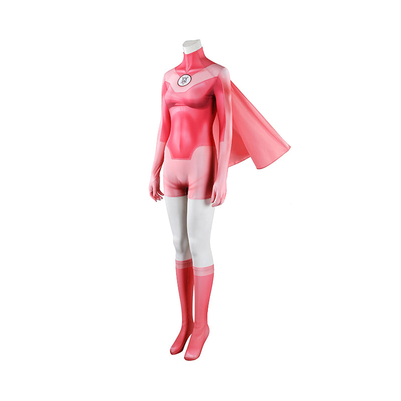 Invincible Season 4 Atom Eve Cosplay Costume Halloween Pink Jumpsuit ACcosplay
