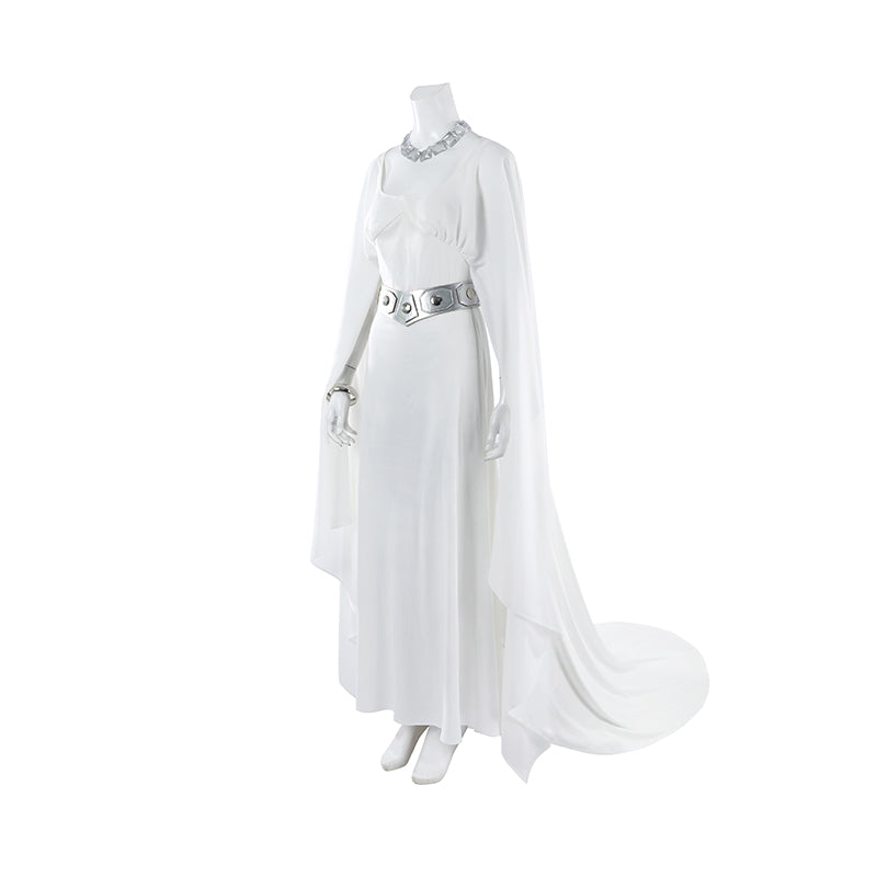 Leia Cosplay Star Wars A New Hope Leia Cosplay Costume White  Dress ACcosplay