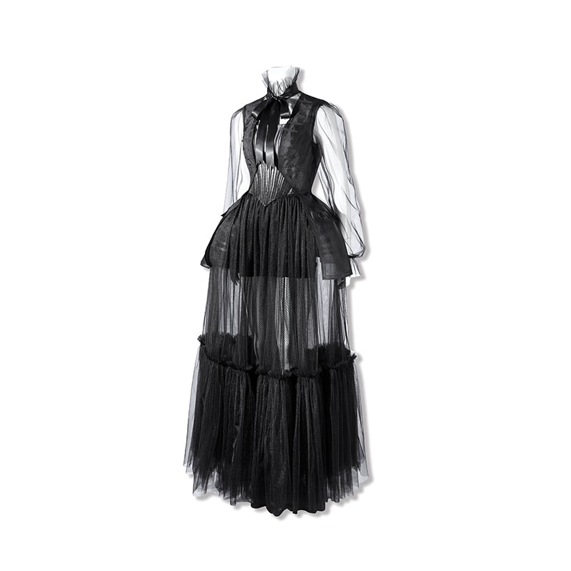 Wednesday Season 2 Wednesday Black Dance Mesh Dress Cosplay Costume AC ACcosplay Wednesday Season 2 Wednesday Black Dance Mesh Dress Cosplay Costume AC ACcosplay