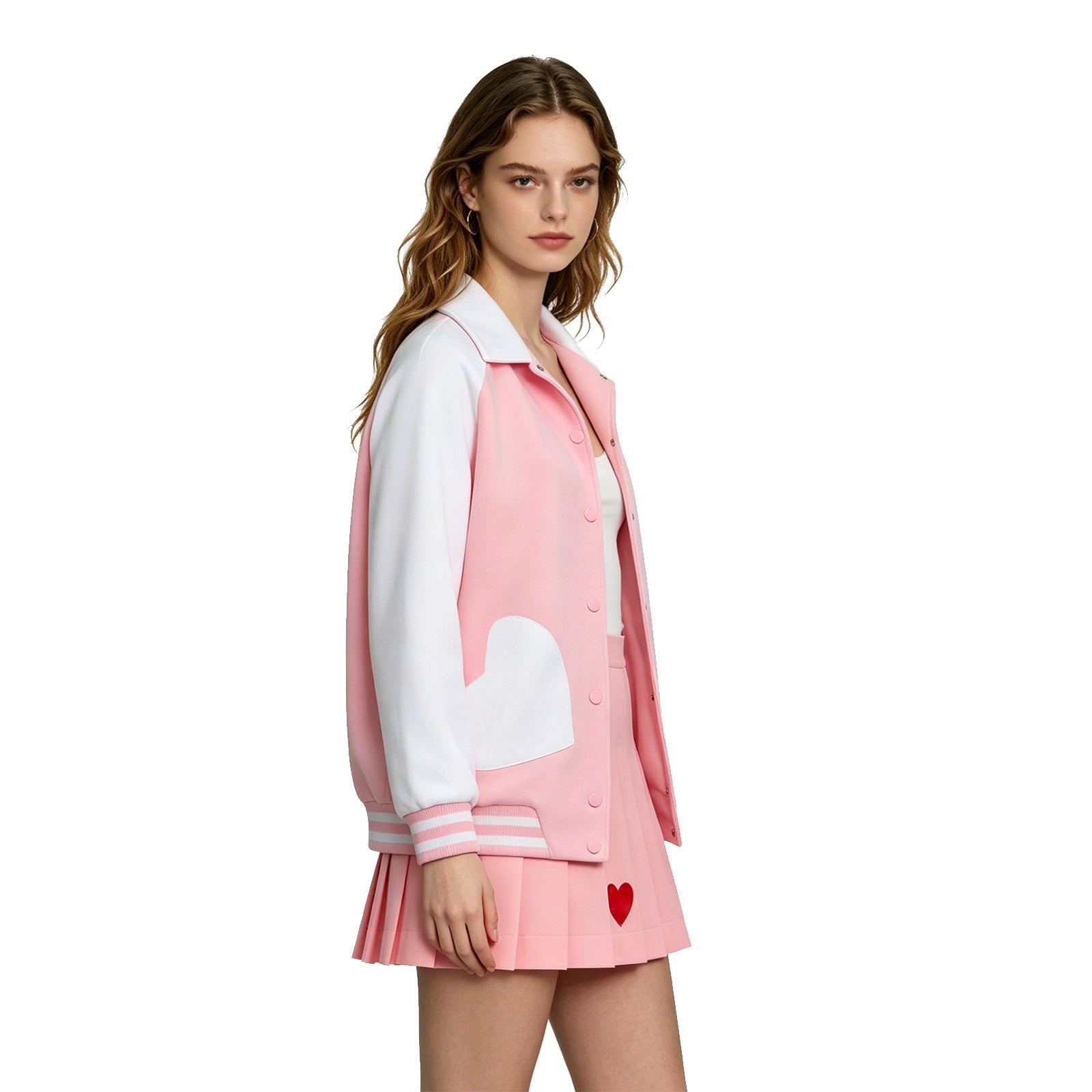 Legally Blonde Elle Woods Replica Cosplay Costume Baseball Jacket Halloween Suit ACcosplay