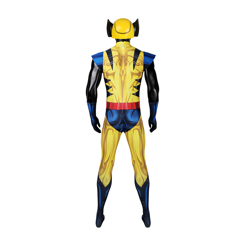 X Men 97 Wolverine Cosplay Costume Printed Spandex Halloween Outfit ACcosplay