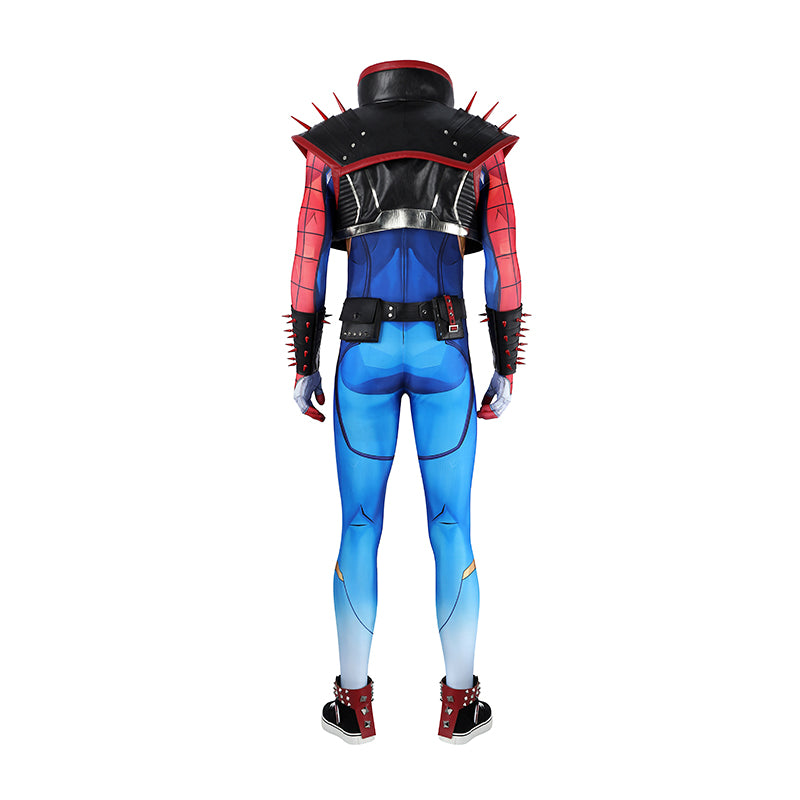 Marvel Rivals Spider Punk Cosplay Costume Superhero Halloween Outfit ACcosplay