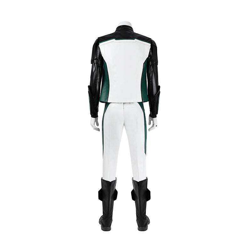 Superman Green Lantern White Suit Cosplay Costume Legacy Green Lantern Outfit Hallowenn ACcosplay