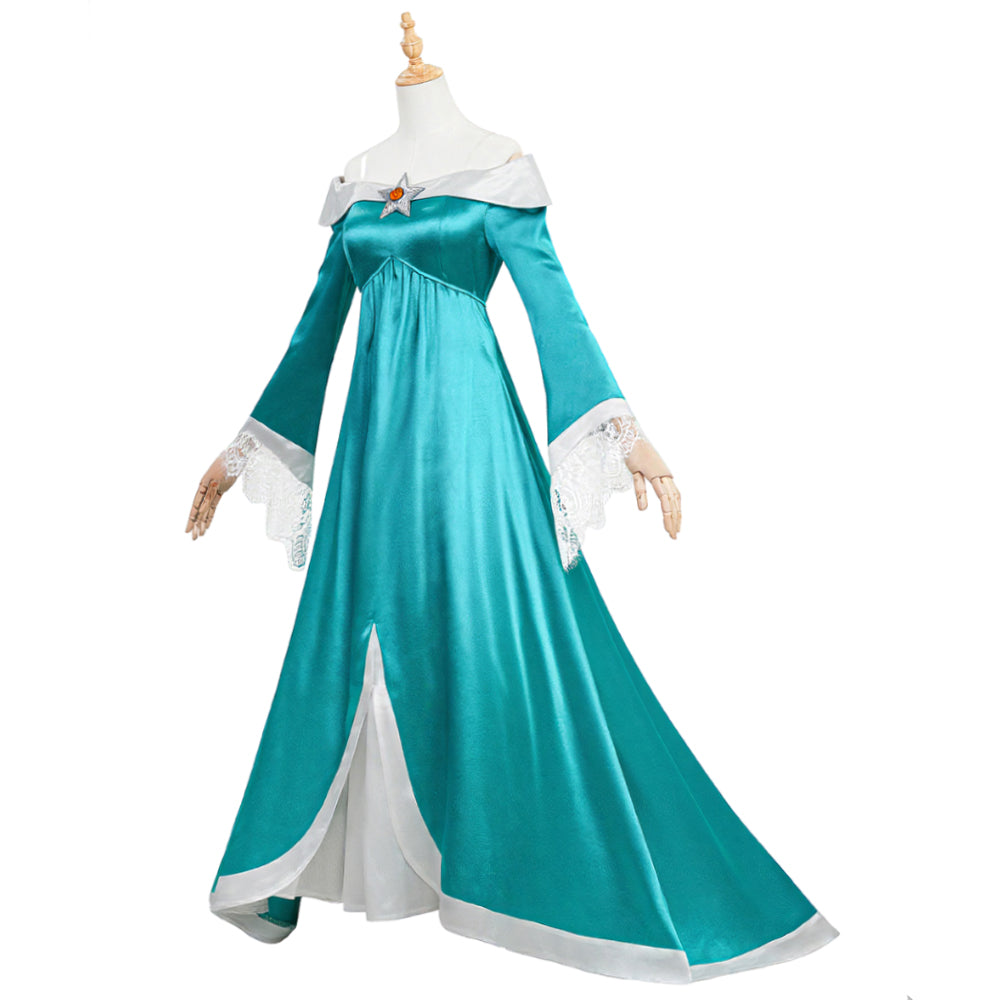Super Mario Galaxy Princess Rosalina Dress Cosplay Costume Halloween Suit ACcosplay