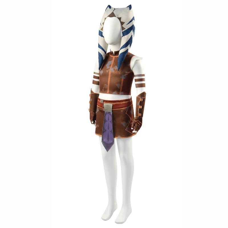 Kids Ahsoka Costume Star Wars Tales of the Jedi Ahsoka Tan Halloween Cosplay Outfit ACcosplay