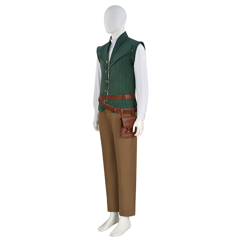 Prince Tangled Cosplay Flynn Rider Costume Vest Shirt Outfit Halloween Carnival Suit ACcosplay