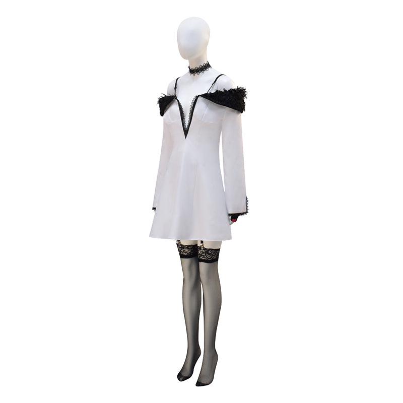 Lili Tekken 8 Cosplay Costume White Halloween Suit ACcosplay