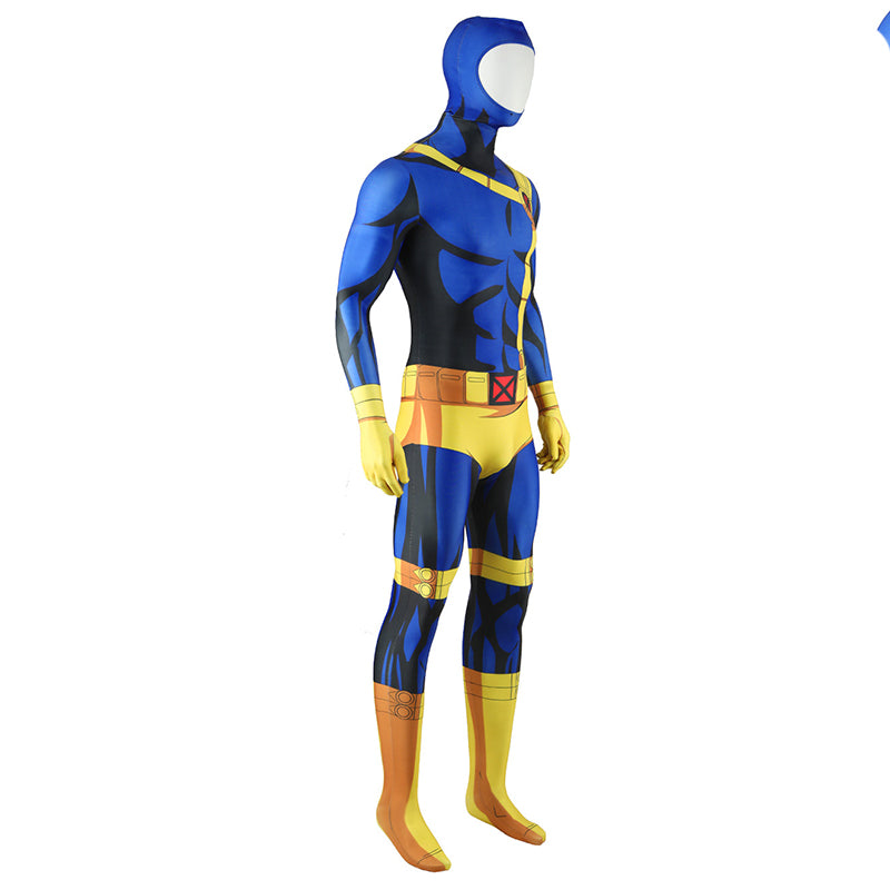X-Men 97 Cyclops Cosplay Scott Summers Costume Blue halloween Jumpsuit ACcosplay