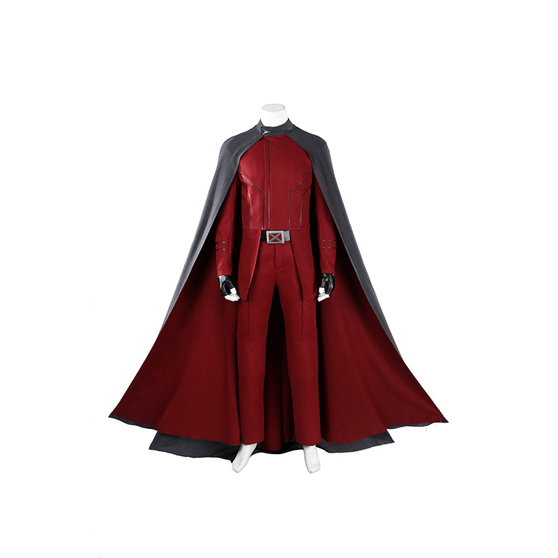 Avengers Doomsday Magneto Cosplay Costume With Cloak Halloween Red Suit ACcosplay