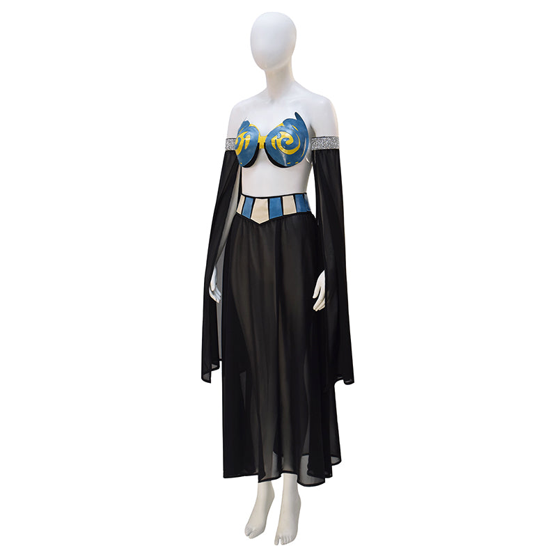 Queen of the Damned Akasha Cosplay Costume Blue Sexy Halloween Costume ACcosplay