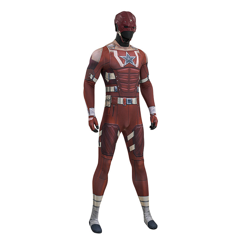 Thunderbolts Red Guardian Cosplay Costume Halloween Jumpsuit Outfit ACcosplay