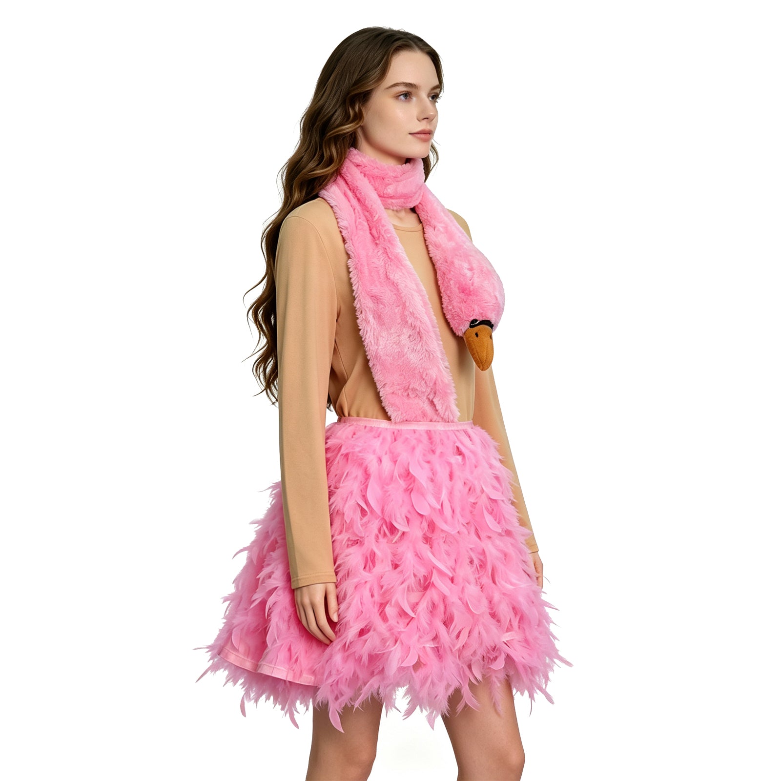 White Chicks Pink Flamingo Cosplay Costume Halloween Party Suit ACcosplay