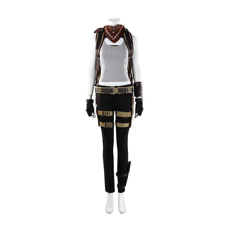Tomb Raider Catalyst Lara Croft Cosplay Costume With Bag Halloween Outfit Accosplay