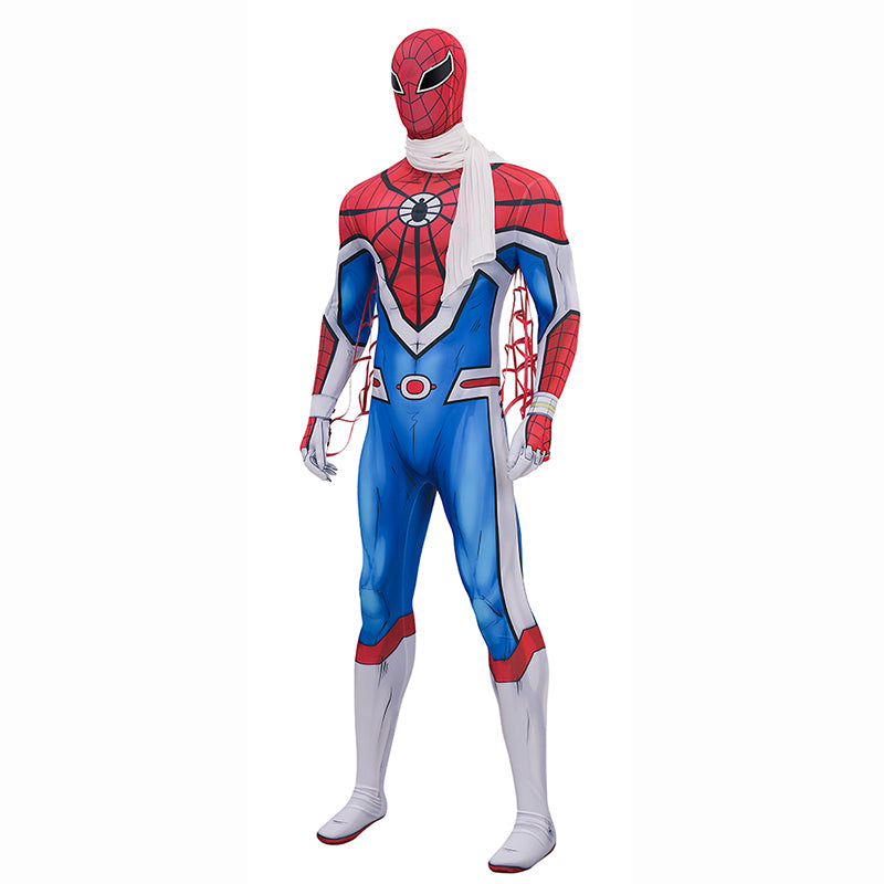 Japanese TV Spider Man Supaidaman Cosplay Costume Toe Spider Man Battle Suit ACcosplay