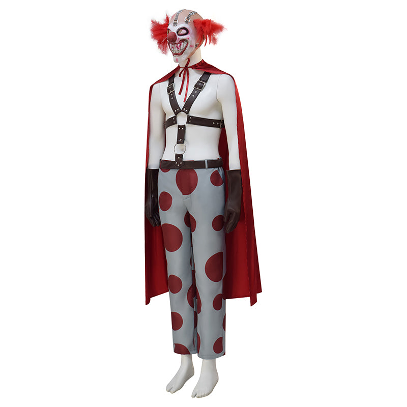 Twisted Metal Sweet Tooth Clown Pants Outfits With Mask Halloween Carnival Suit ACcosplay
