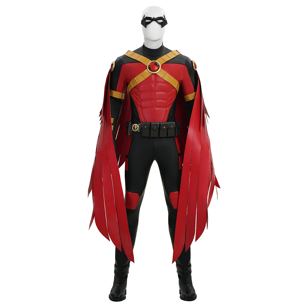 Robin War Red Robin Tim Drake Cosplay Costume Halloween Outfit ACcosplay
