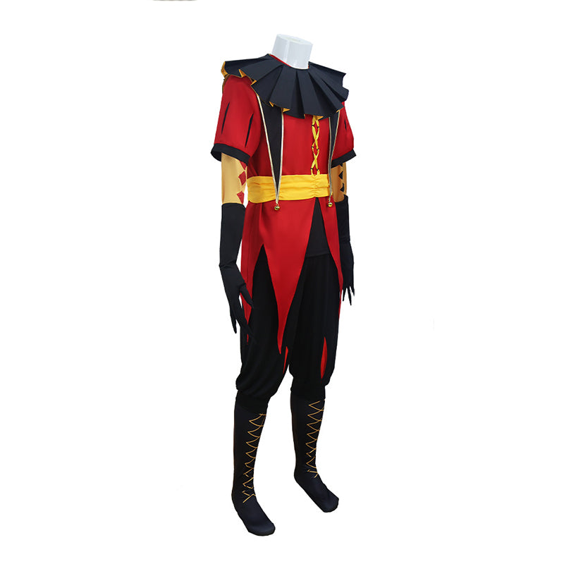 The Freak Circus Pierrot Cosplay Costume Jester Halloween Party Outfit ACcosplay
