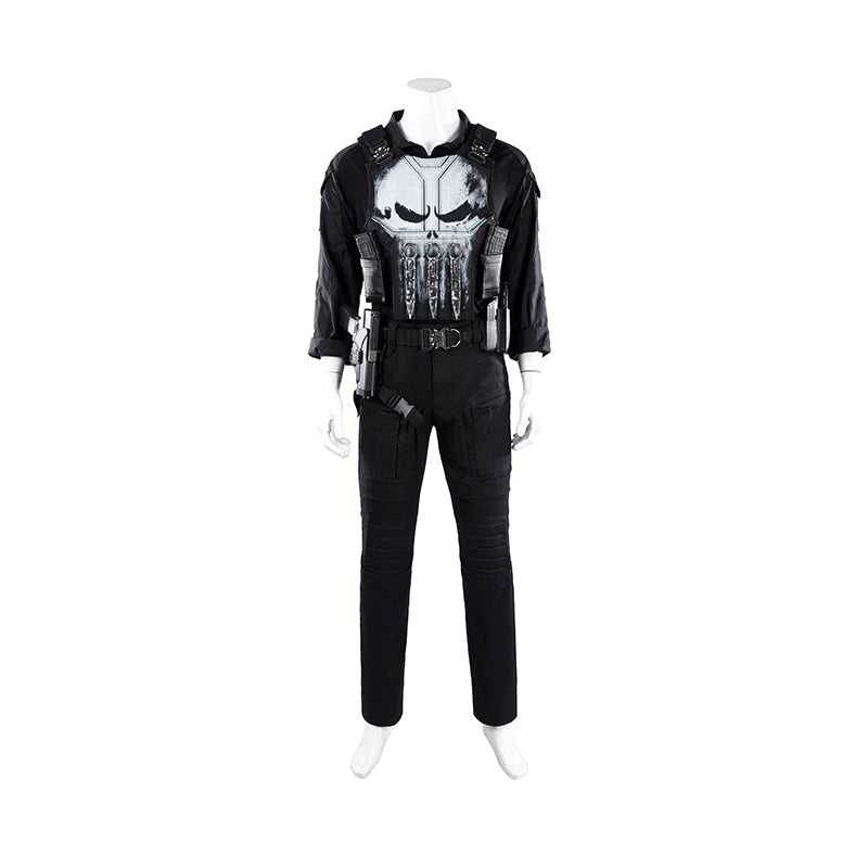 The Punisher Cosplay Costume Spiderman Brand New Day Halloween Outfit ACcosplay