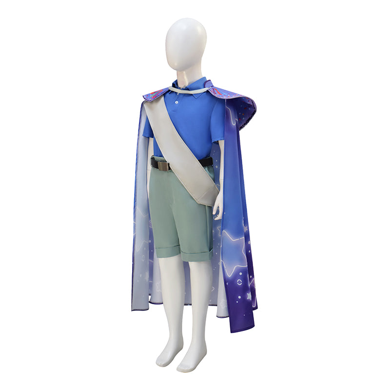 Elio Movie Cosplay Costume Boys Kid's Blue Halloween Parade Carnival ACcosplay