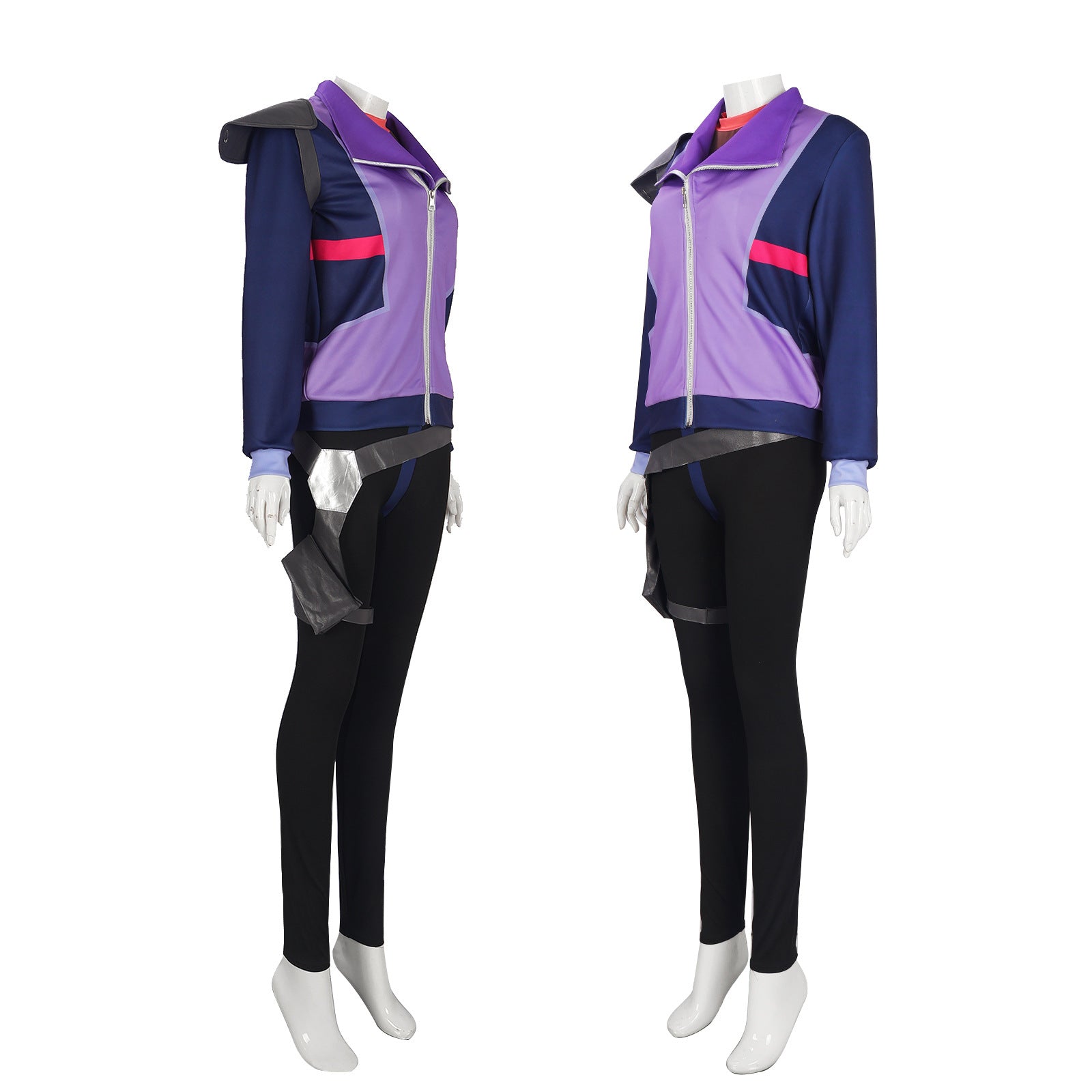 Rick and Morty Seal Team Rick Sanchez Cosplay Costume Purple Jacket Full Set ACcosplay