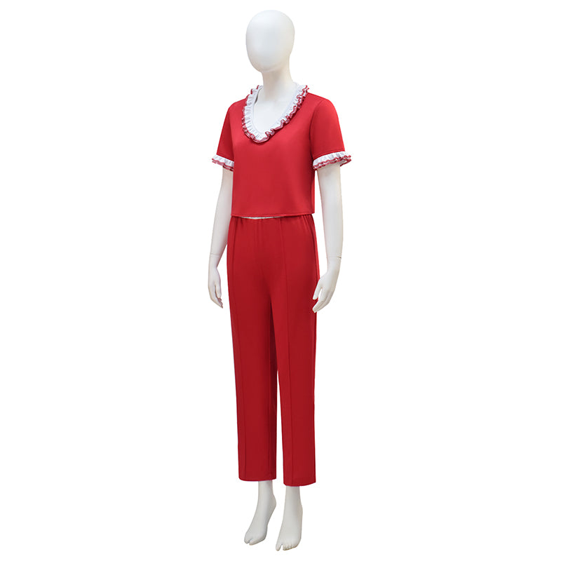 Sally o'malley Cosplay Costume Red Halloween Outfit ACcosplay