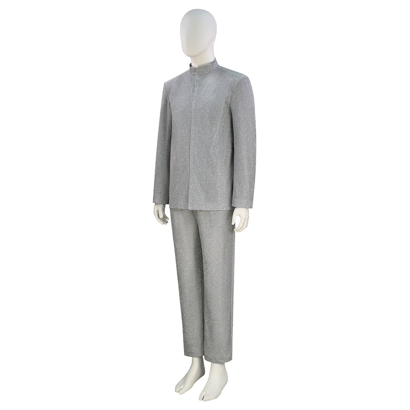 Austin Powers: International Man of Mystery Dr. Evil Cosplay Costume Silver Outfit ACcosplay