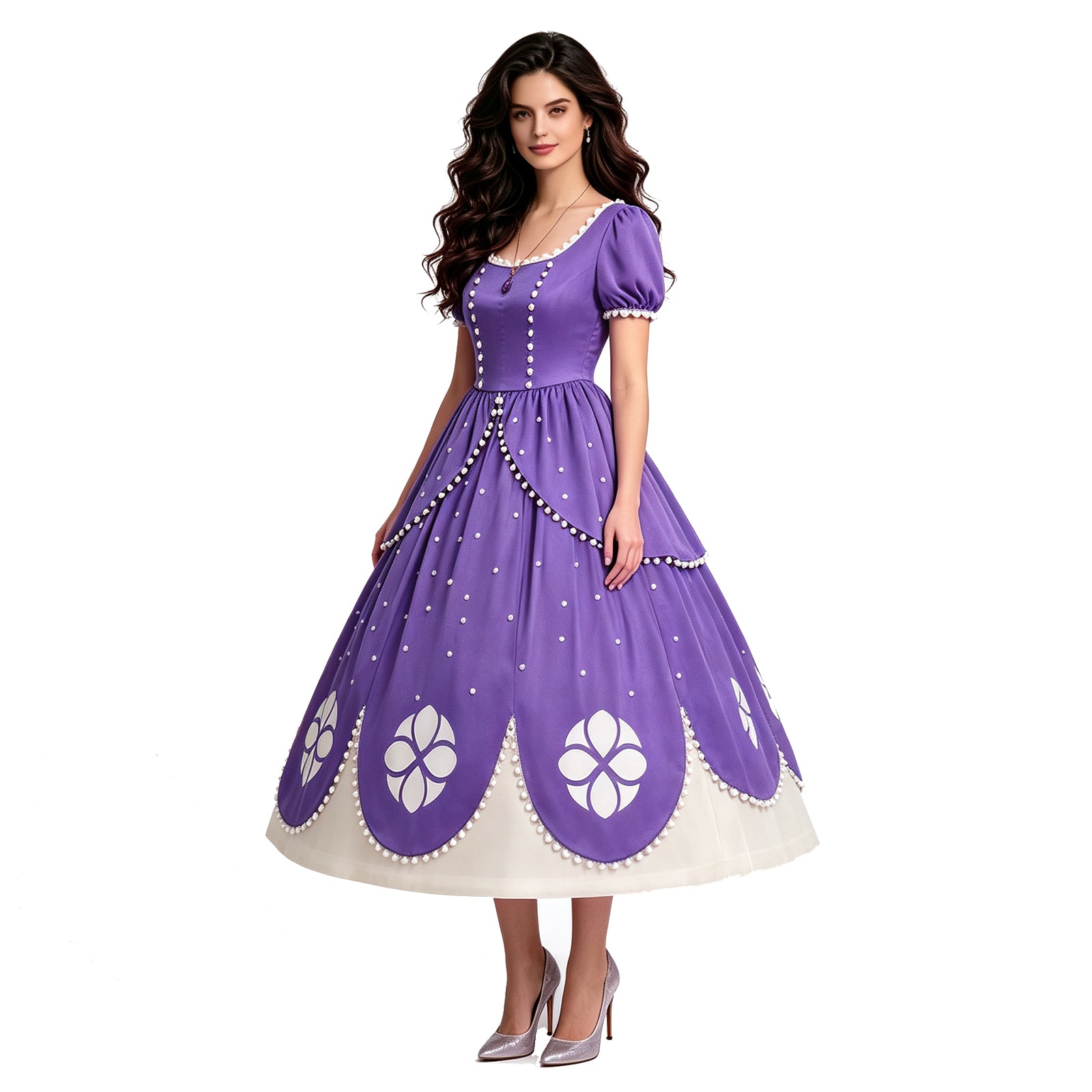 Sofia the First Sofia Cosplay Costume Purple Princess Dress Halloween Outfit ACcosplay