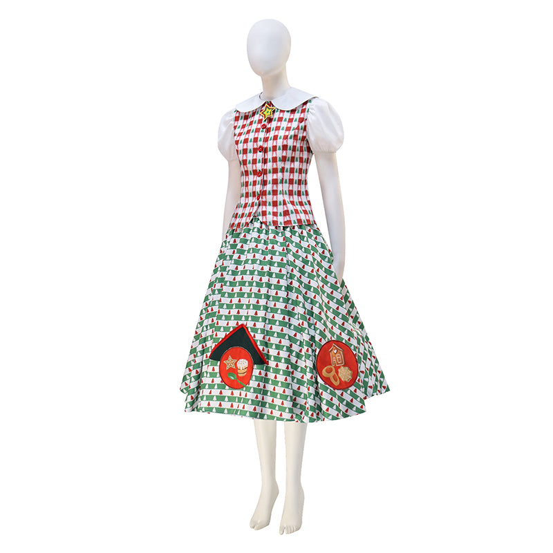 Women's Betty Lou Who Christmas Dress Cosplay Costume Christmas Suit ACcosplay