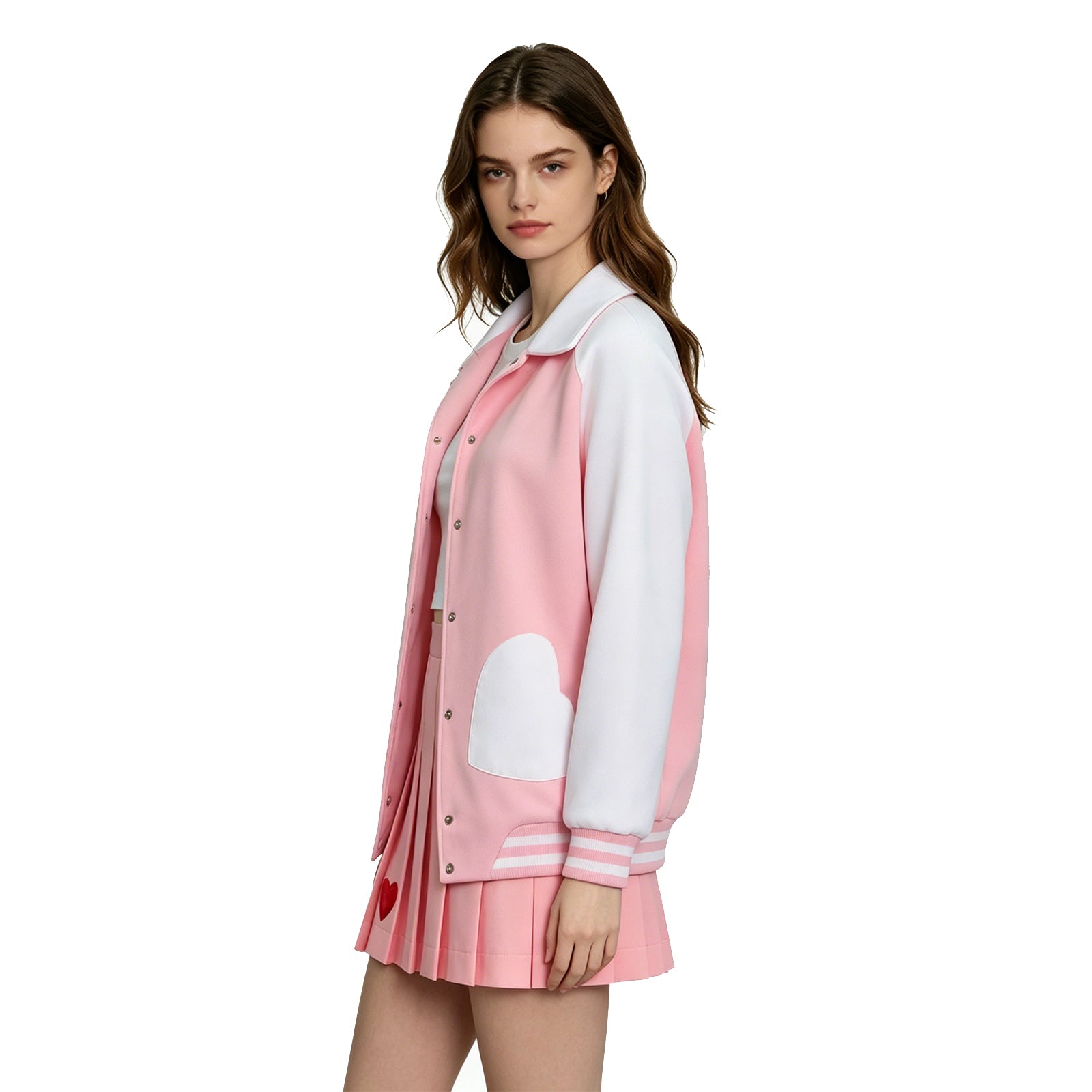Legally Blonde Elle Woods Replica Cosplay Costume Baseball Jacket Halloween Suit ACcosplay