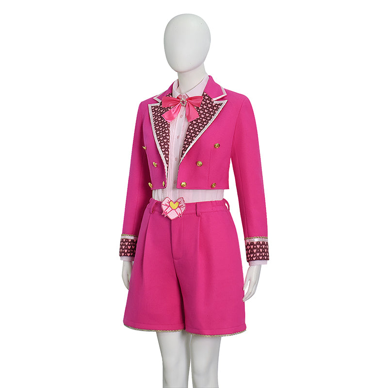 Descendants Wicked Wonderland Pink Hearts Cosplay Costume Halloween Fancy Suit ACcosplay