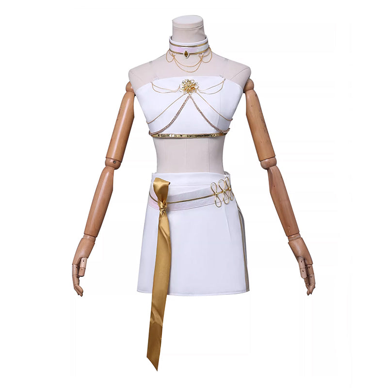 Kpop Demon Hunters Mira Cosplay Costume Golden White Dance Halloween Suit ACcosplay