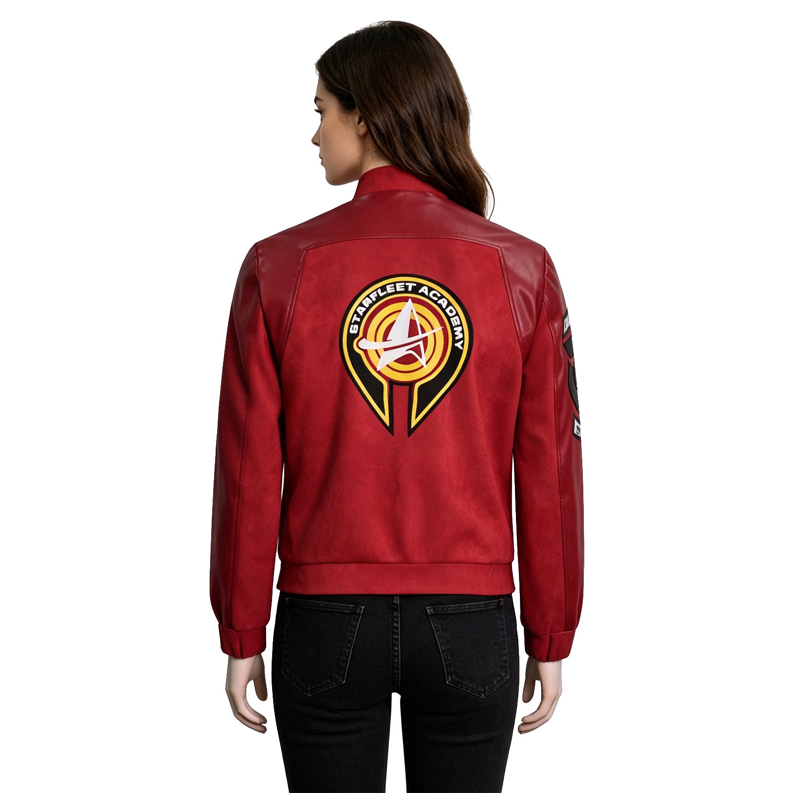 Star Trek Starfleet Academy Leather Bomber Coat Academy Female Uniform ACcosplay