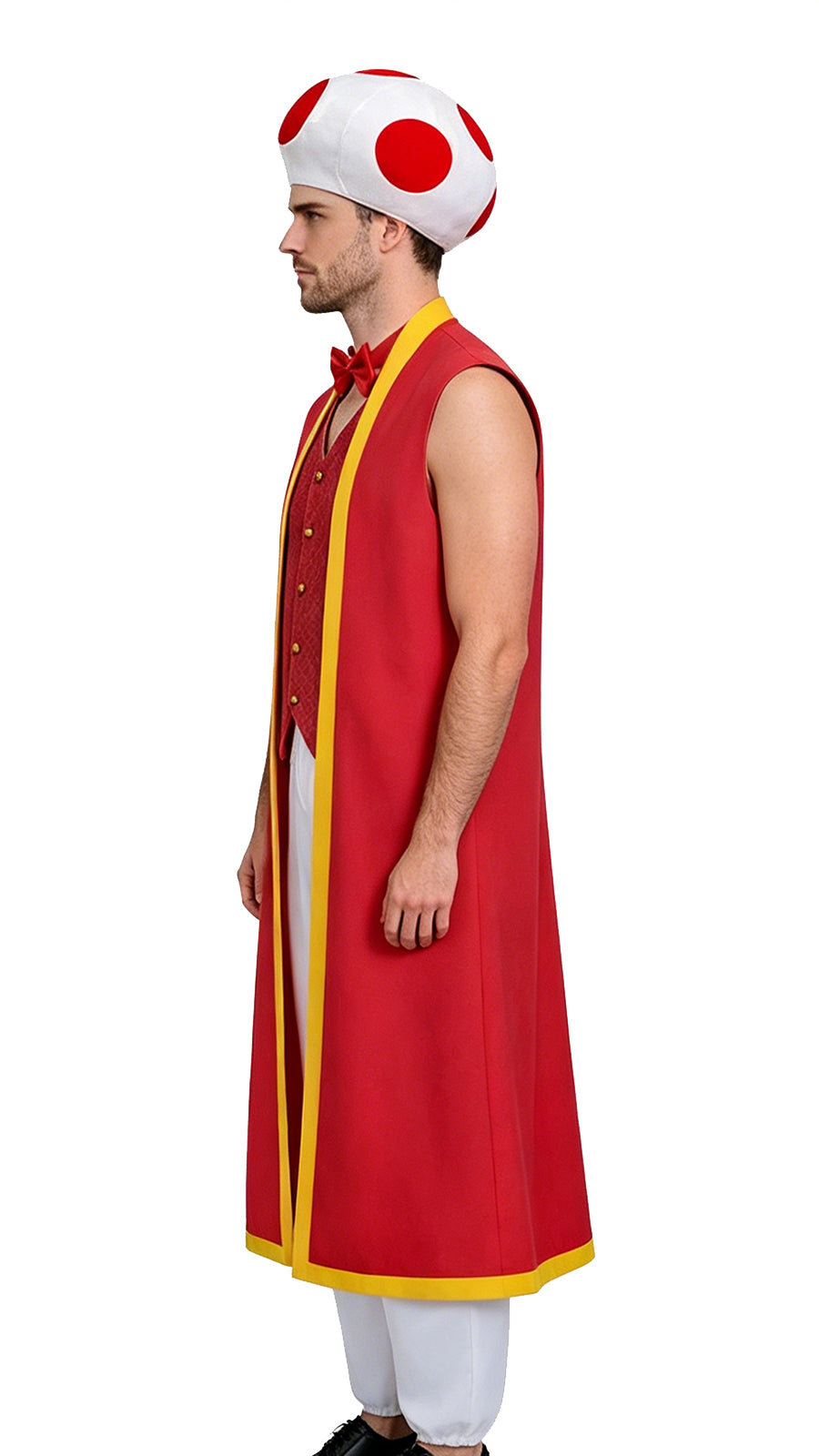The Super Mario Bros. Movie Toad Cosplay Costume Red Halloween Outfit ACcosplay