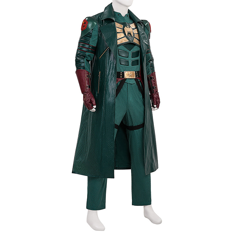 Vought Rising Soldier Boy Cosplay Costume Hardcore Halloween Green Suit ACcosplay