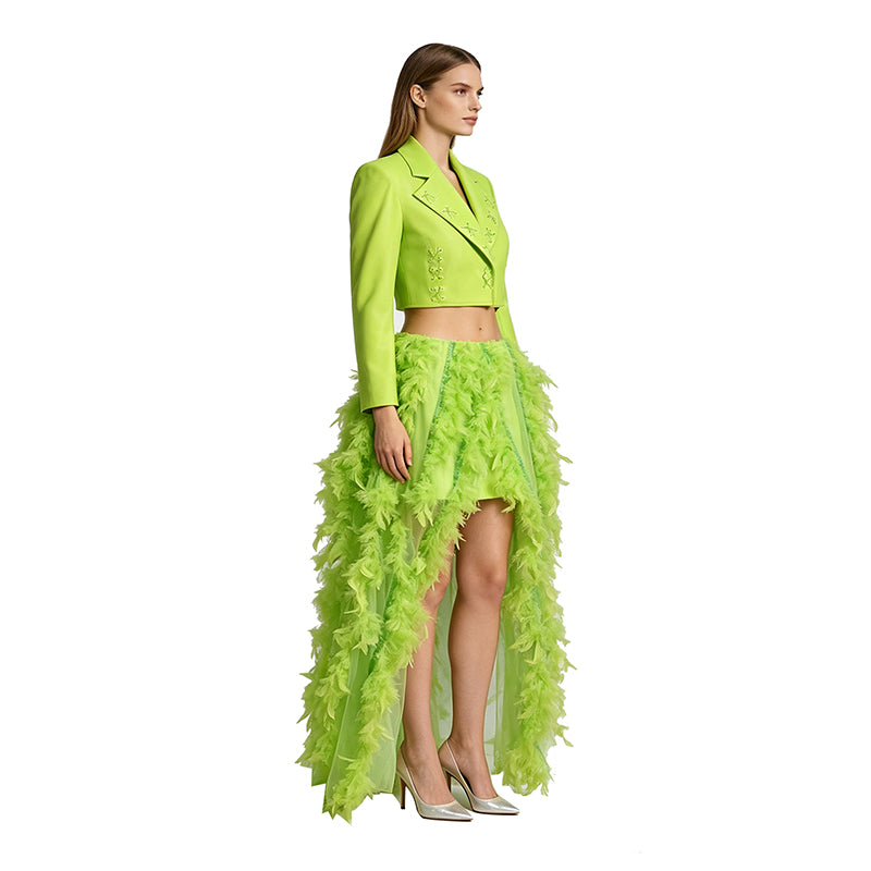 The Lizzie McGuire Movie Isabella Parigi Cosplay Costume Green Halloween Suit ACcosplay