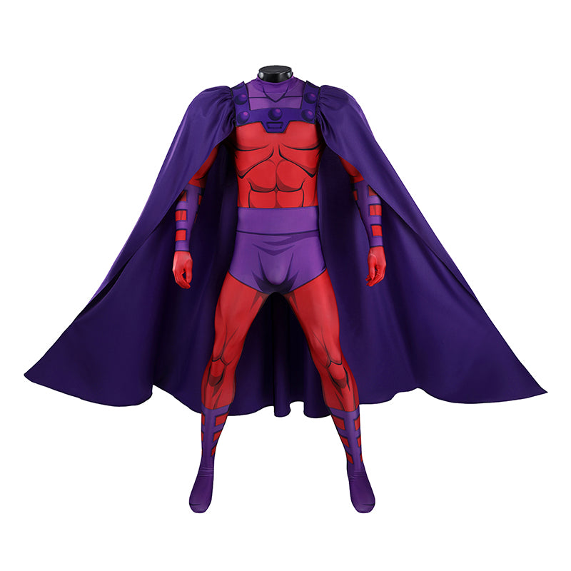 X-Men 97 Magneto Cosplay Costume With Cape Halloween Jumpsuit ACcosplay