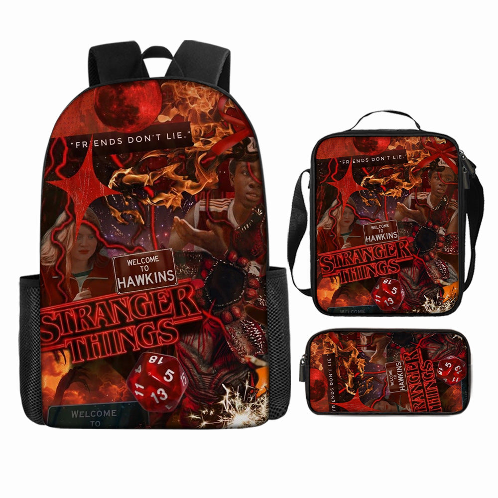 Stranger Things 5 Backpack School Bag fashion Print Youth Bag Ideal Present