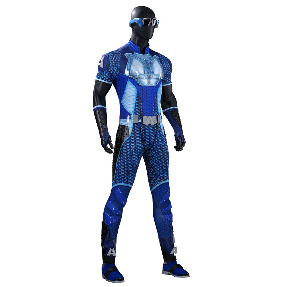 The Boys S5 A-train Cosplay Costume Blue Halloween Outfit ACcosplay