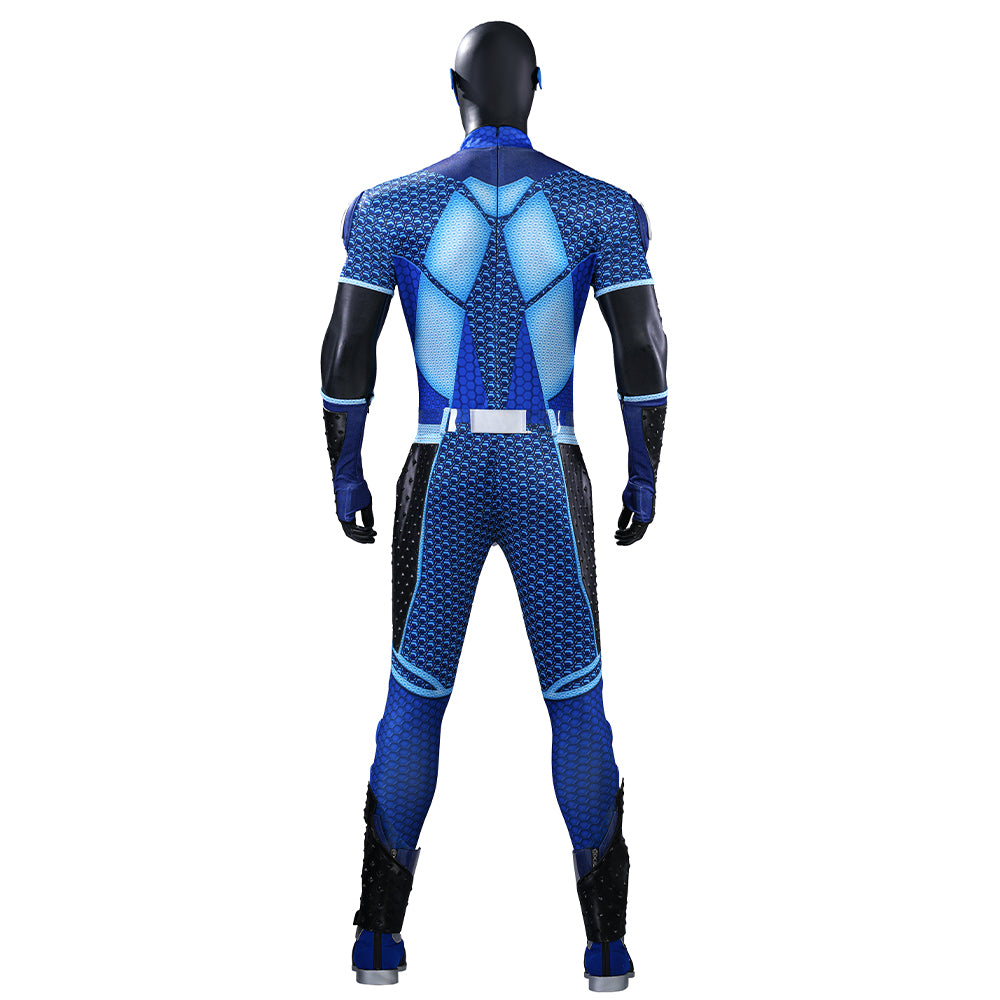 The Boys S5 A-train Cosplay Costume Blue Halloween Outfit ACcosplay